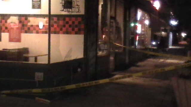 Crime Scene set up by the Boise Police department at the Downtown Jimmy Johns location. 